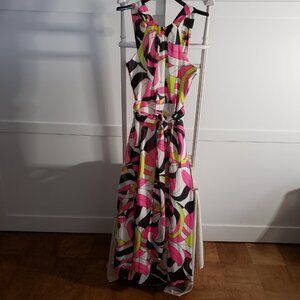 NWoT MUSE vibrant premium & colorful maxi lined and belted (10)